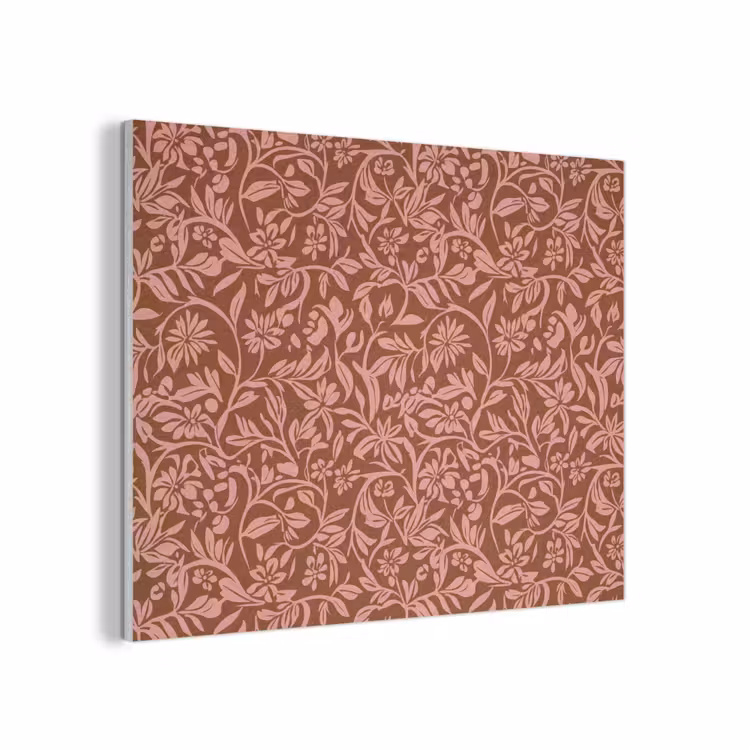 Bloemen - Print - Roze PET vilt klein 837 -3d