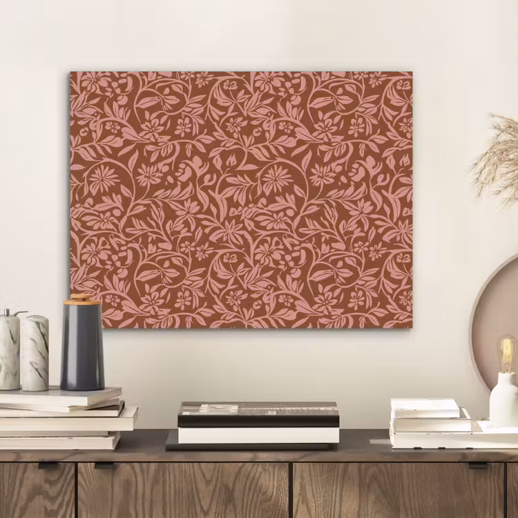 Bloemen - Print - Roze PET vilt klein 837 -sfeer1