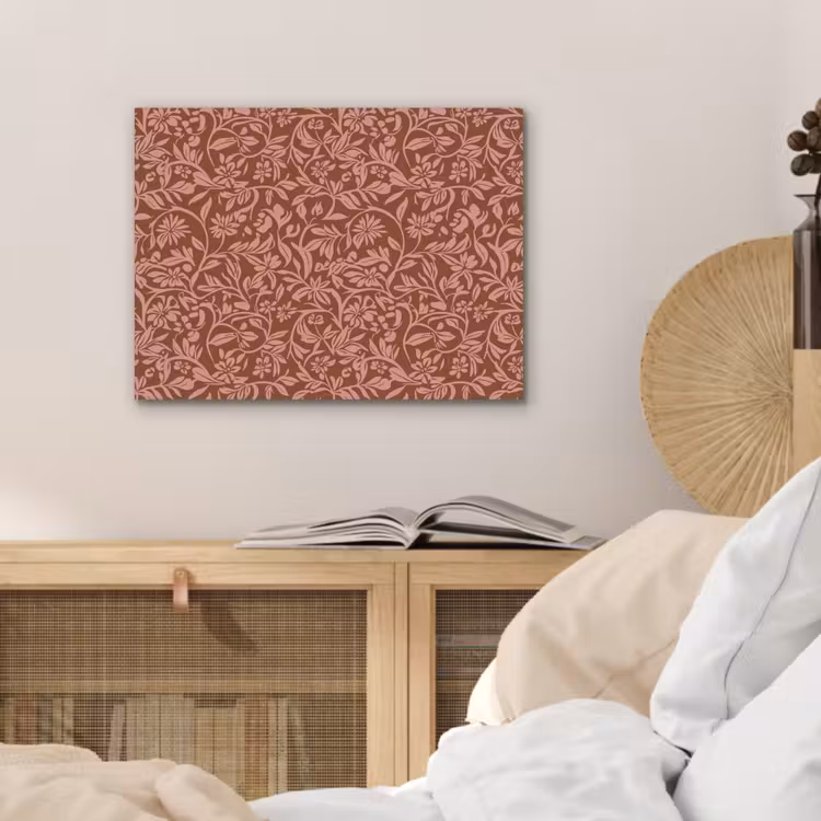 Bloemen - Print - Roze PET vilt klein 837 -sfeer3