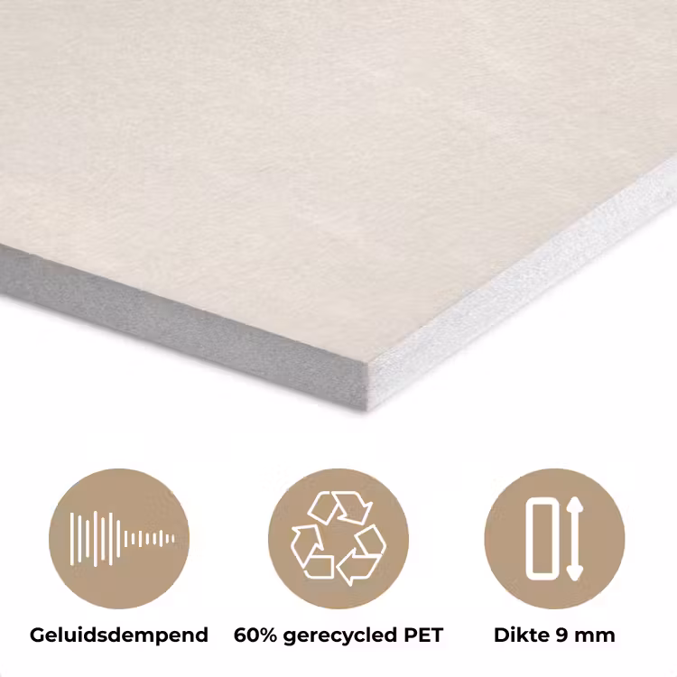 Bloemen - Quote - Beige - Lint PET vilt klein -closeup_NL