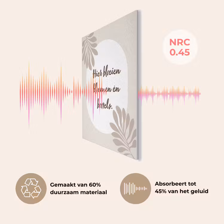 Bloemen - Quote - Zomer - Beige PET vilt klein -USP_NL