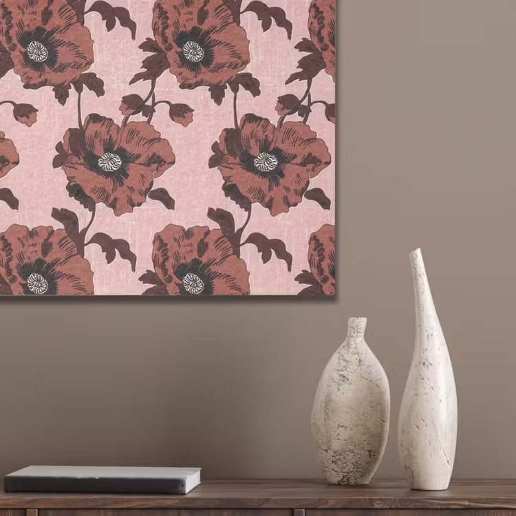 Bloemen - Retro - Rood PET vilt klein 837 -sfeer6_closeup