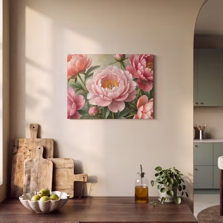 Bloemen - Roze - Klassiek - Gedetailleerd - Natuur PET vilt klein -sfeer2