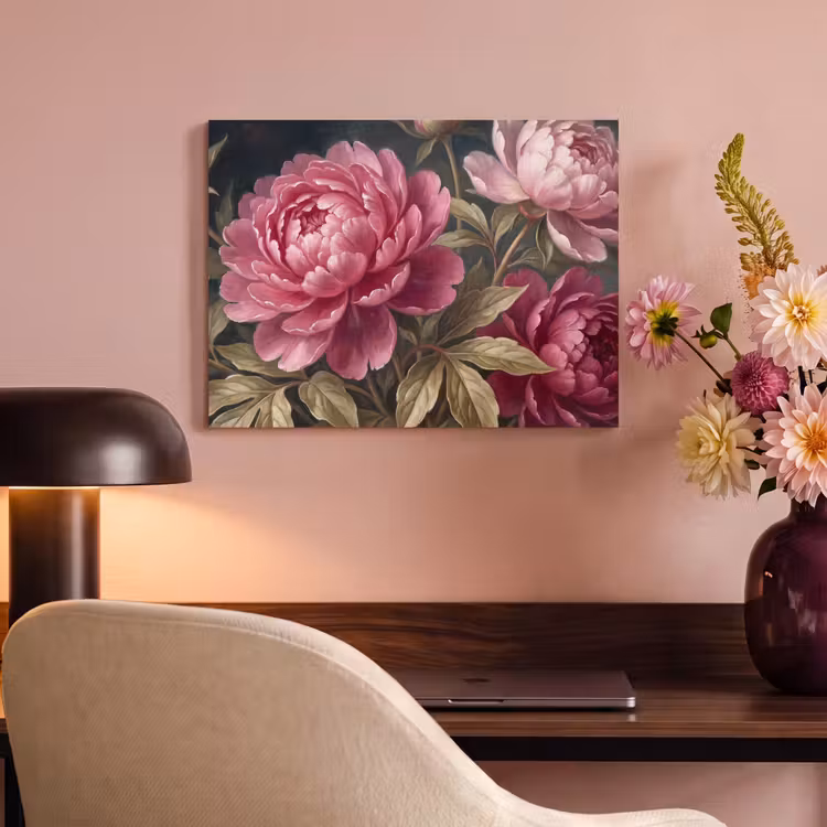 Bloemen - Roze - Klassiek - Natuur PET vilt klein -sfeer3