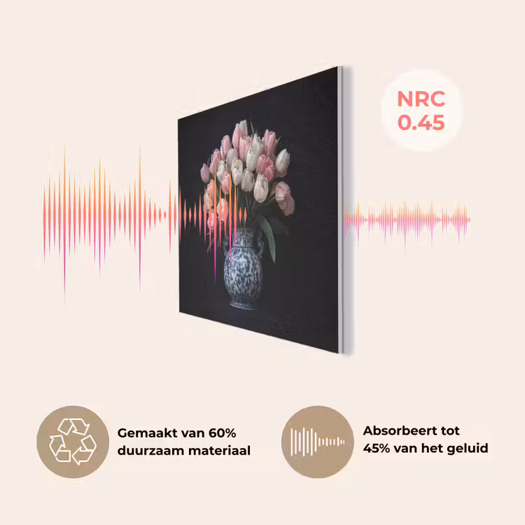 Bloemen - Roze - Tulpen - Vaas PET vilt klein -USP_NL