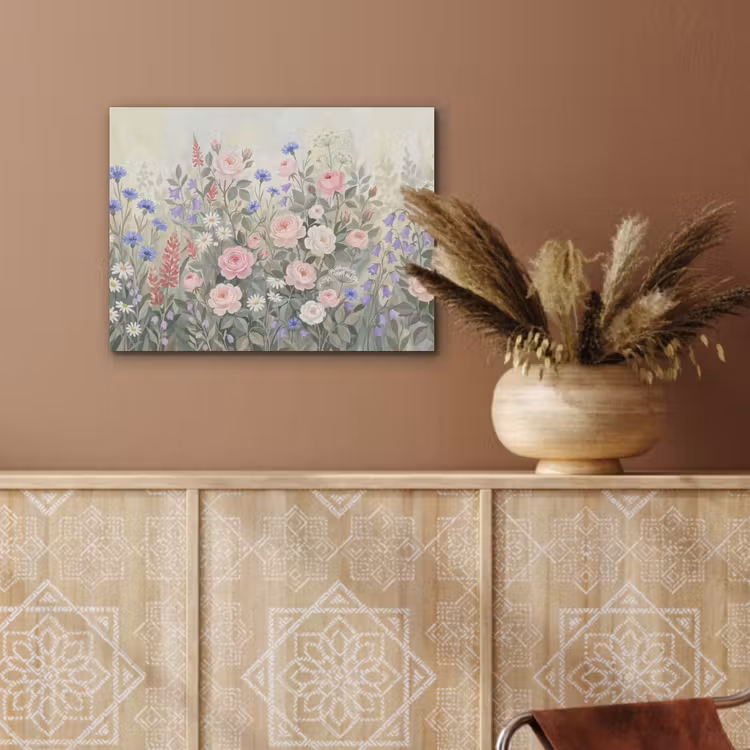 Bloemen - Tuin - Natuur - Kleurrijk PET vilt klein -sfeer4