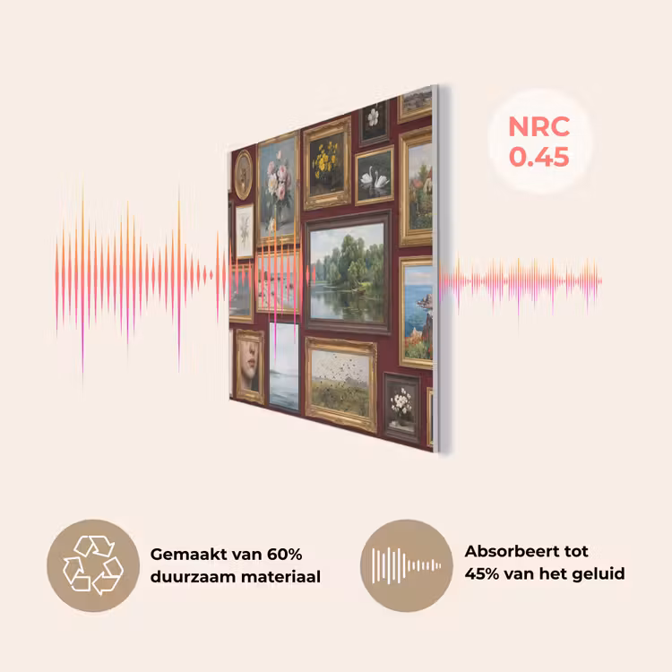 Bloemen - Vaas - Klassiek - Kunst - Rood PET vilt klein -USP_NL