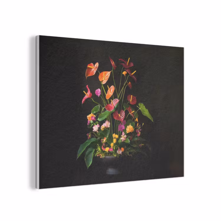 Bloemen - Vaas - Kleurrijk PET vilt klein -3d