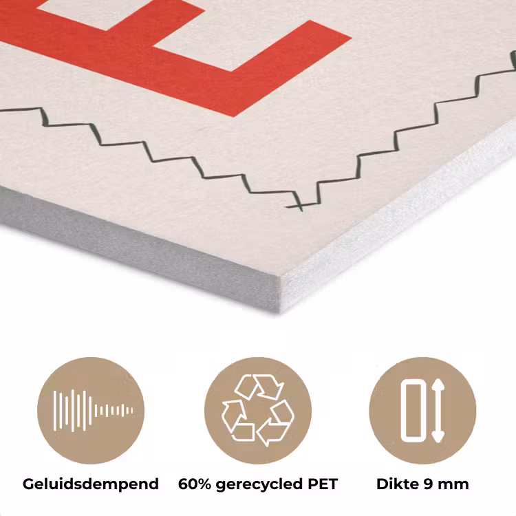 Blokletters - Rood - Kartelrand PET vilt klein -closeup_NL