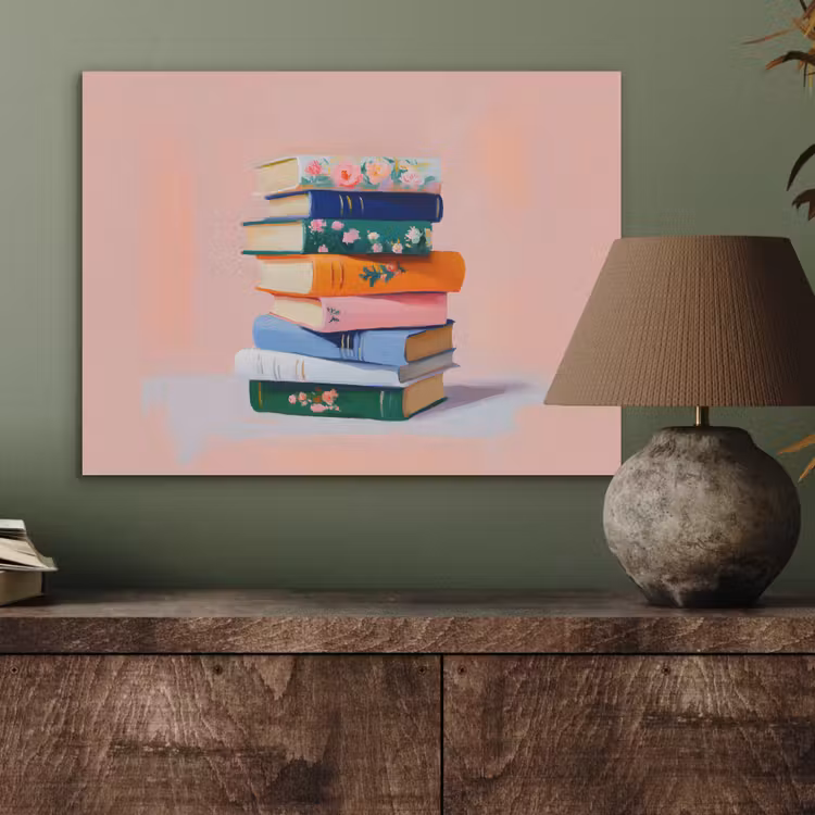 Boeken - Stapel - Kleurrijk PET vilt klein -sfeer2