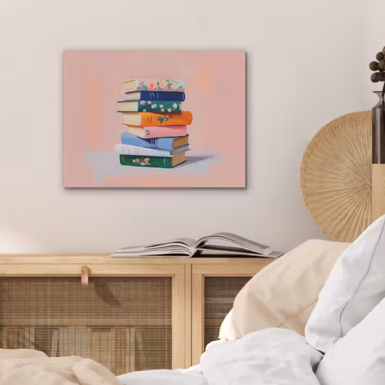 Boeken - Stapel - Kleurrijk PET vilt klein -sfeer3
