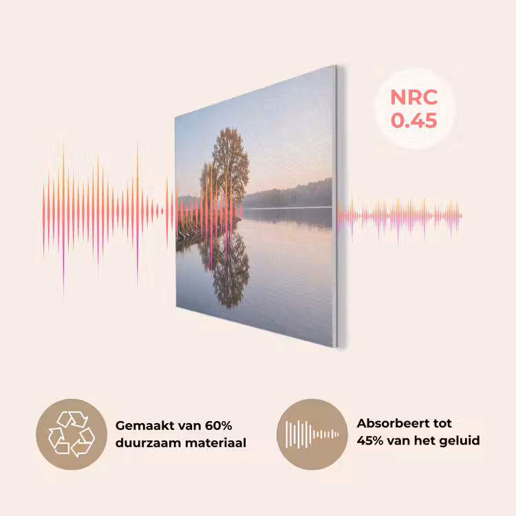 Bomen - Reflectie - Water - Zonsopgang - Serene PET vilt klein -USP_NL