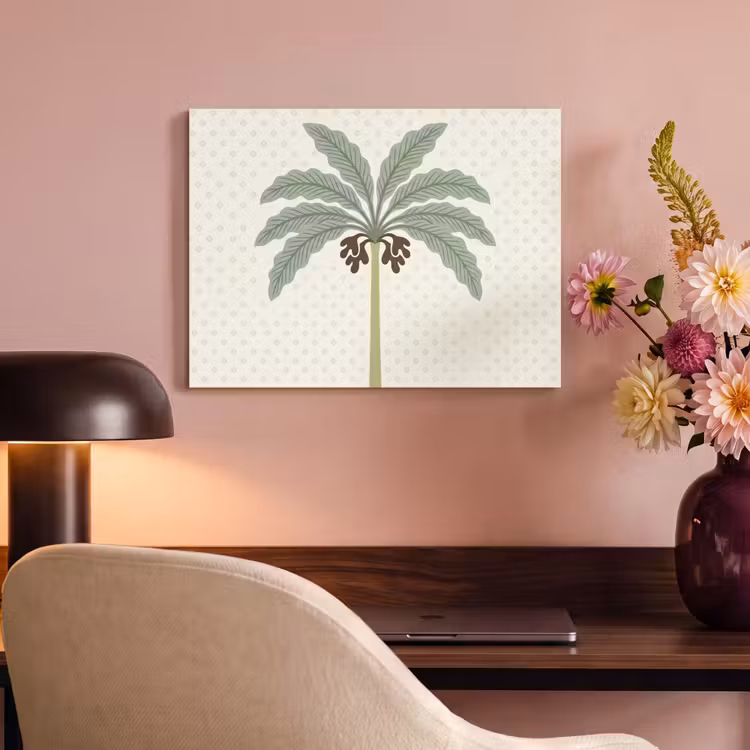 Boom - Bladeren - Groen - Decoratief - Beige PET vilt klein -sfeer3
