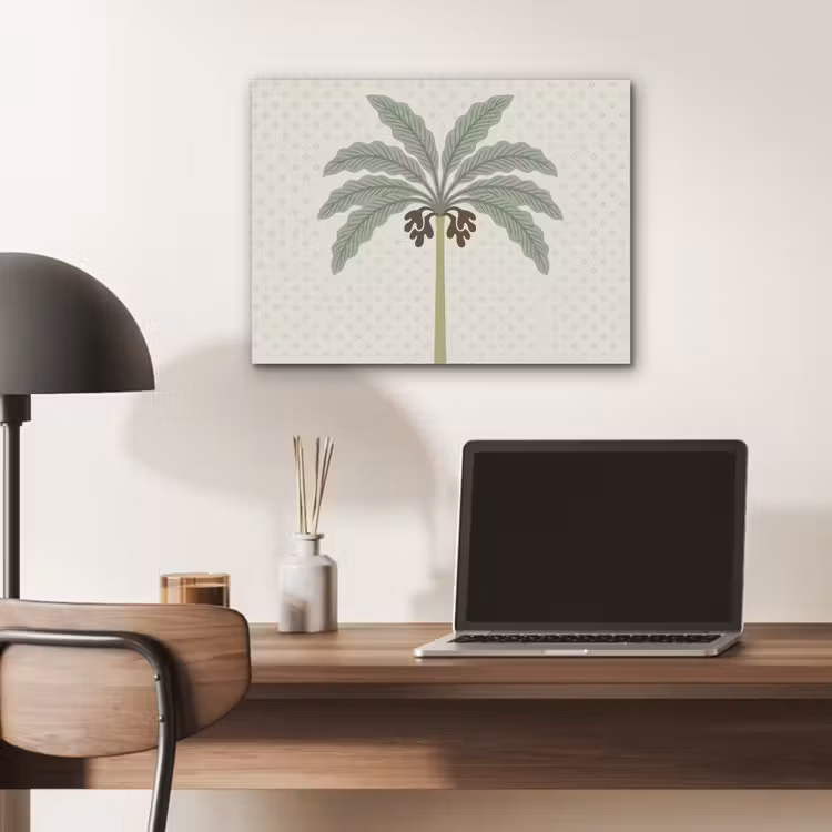 Boom - Bladeren - Groen - Decoratief - Beige PET vilt klein -sfeer5