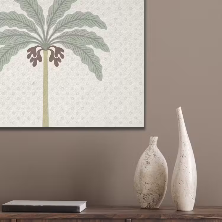 Boom - Bladeren - Groen - Decoratief - Beige PET vilt klein -sfeer6_closeup