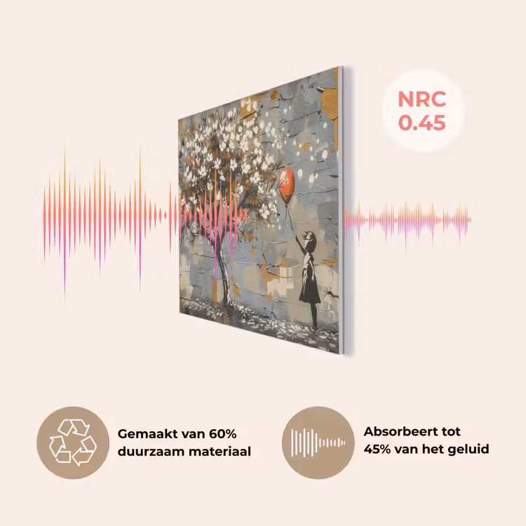 Boom - Graffiti - Banksy Style - Balloon Girl PET vilt klein -USP_NL