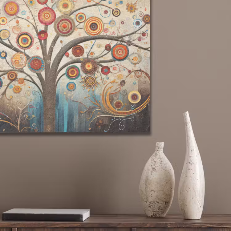 Boom - Tree of life - Kleur PET vilt klein -sfeer6_closeup
