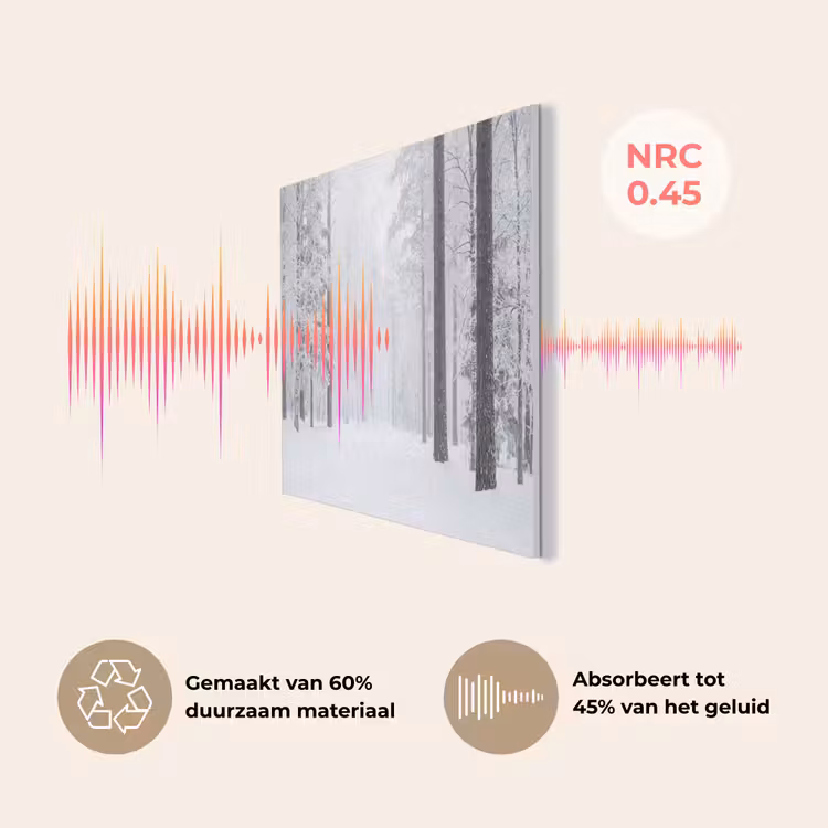 Bos - Sneeuw - Pad - Winter - Stilte PET vilt klein -USP_NL