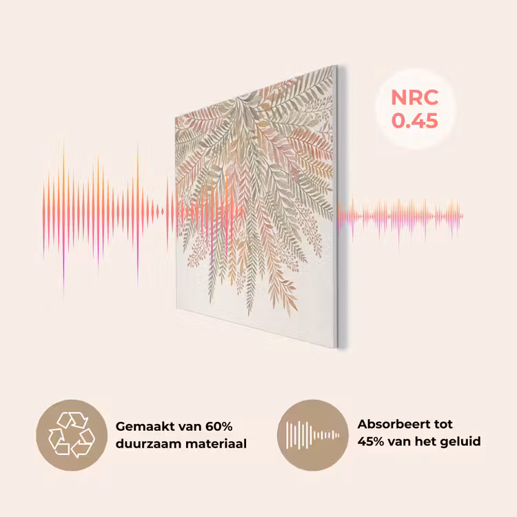 Botanisch - Aquarel - Kleurrijk PET vilt klein -USP_NL