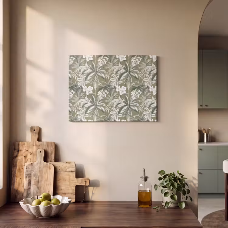 Botanisch - Bloemen - Groen PET vilt klein 837 -sfeer2