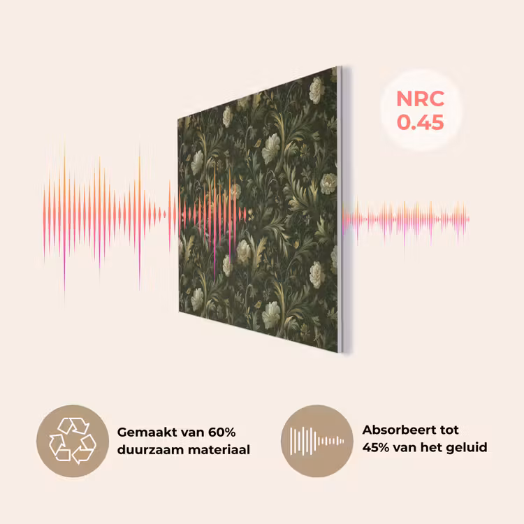 Botanisch - Naadloos - Bloemen PET vilt klein 837 -USP_NL