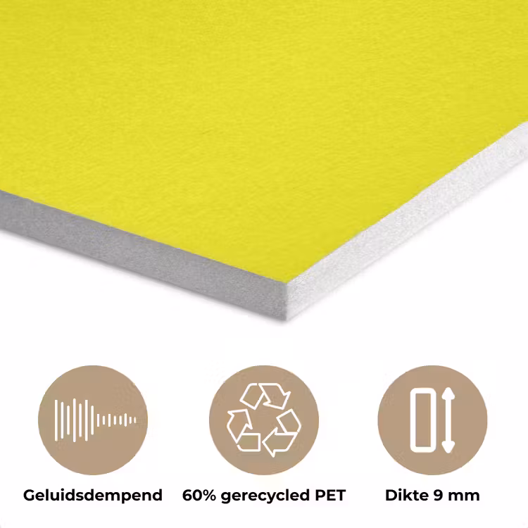 Bright - Canary - Geel PET vilt klein 837 -closeup_NL