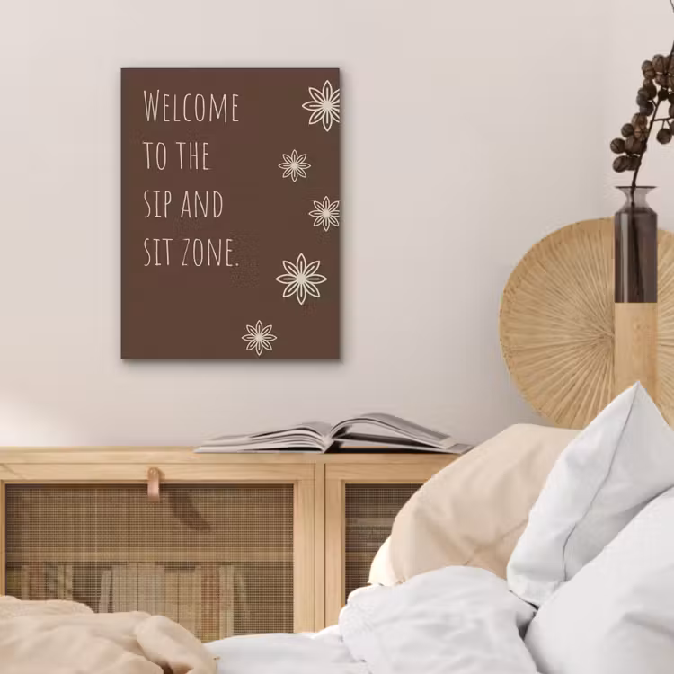 Bruin - Quote - Bloemen - Zomer PET vilt klein -sfeer3
