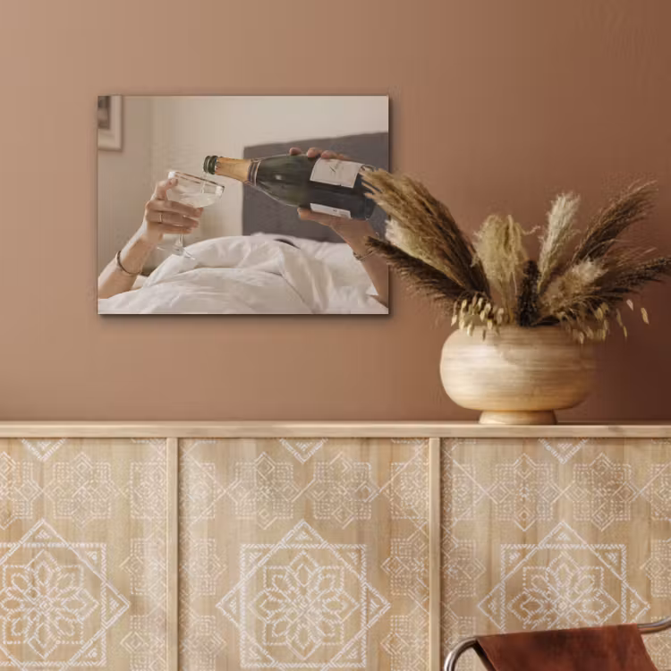 Champagne - Bed - Bubbels PET vilt klein -sfeer4