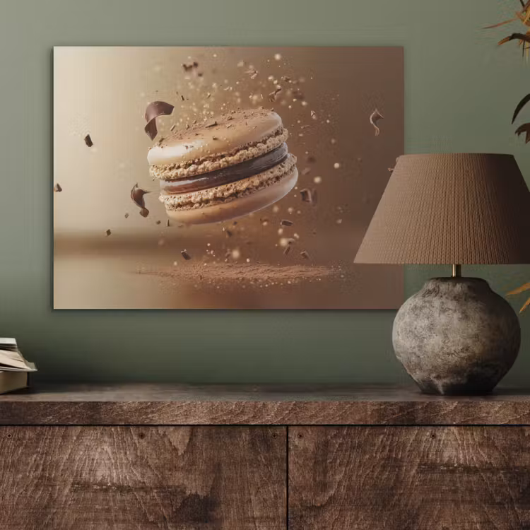 Chocolade - Macarons - Eten - Snoep PET vilt klein -sfeer2