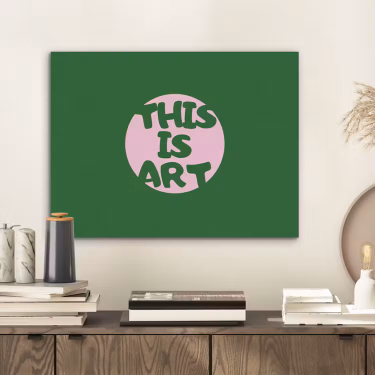Cirkel - Roze - Tekst - Art PET vilt klein -sfeer1