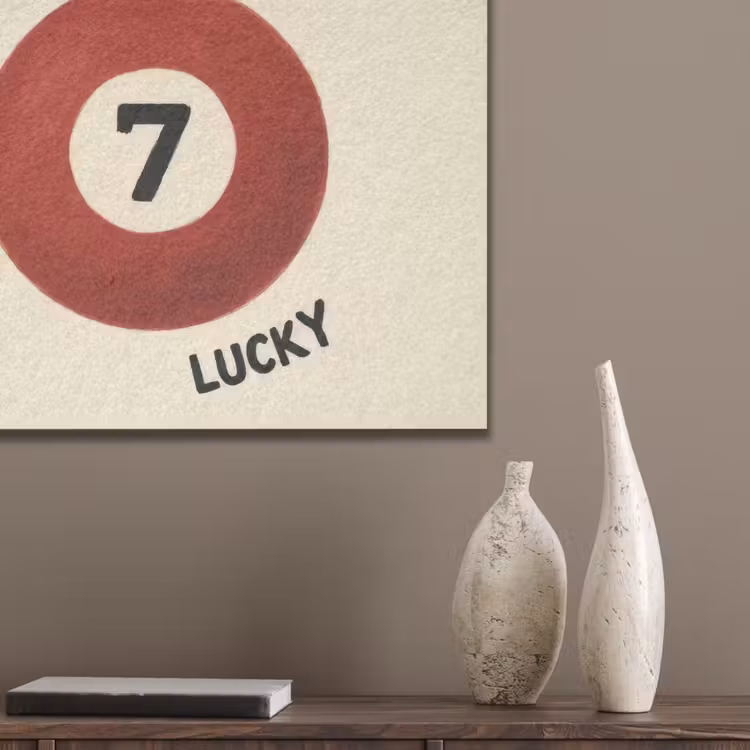 Cirkel - Zeven - Lucky - Rood PET vilt klein -sfeer6_closeup