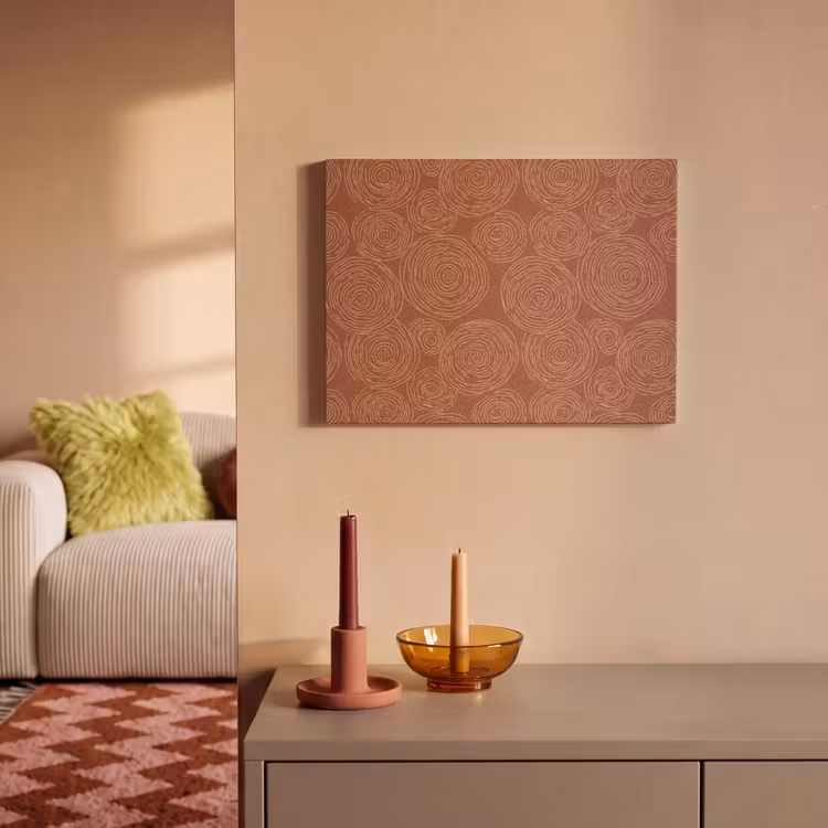 Cirkels - Abstract - Artistiek - Terracotta PET vilt klein 837 -sfeer1