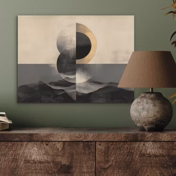Cirkels - Schaduw - Abstract PET vilt klein -sfeer2