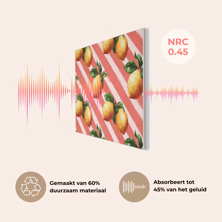 Citroen - Geïllustreerd - Oranje PET vilt klein 837 -USP_NL