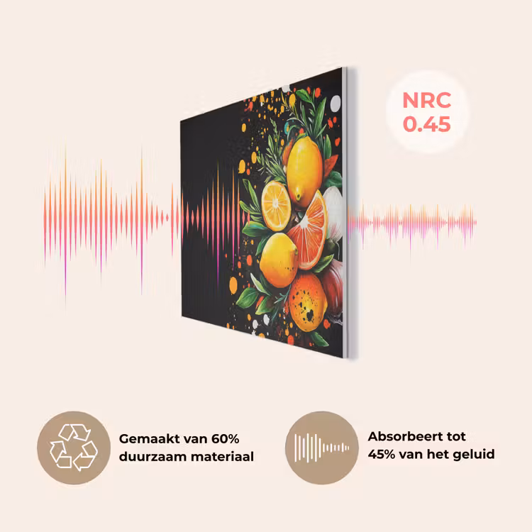 Citroenen - Zwart - Kruiden - Graffiti - Verf PET vilt klein -USP_NL