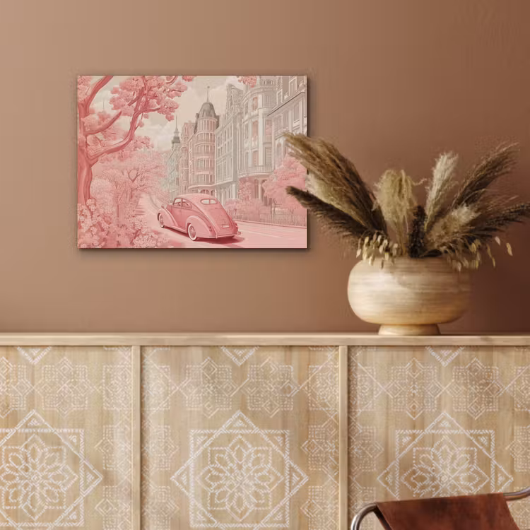 City - Car - Pink PET vilt klein -sfeer4