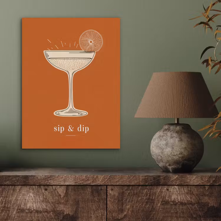 Cocktail - Oranje - Zomer - Quote PET vilt klein -sfeer2