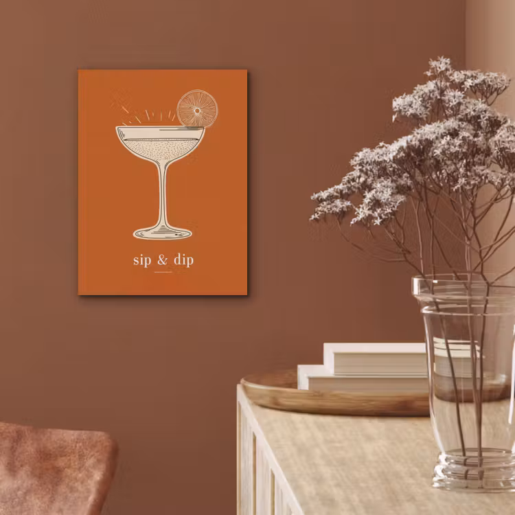 Cocktail - Oranje - Zomer - Quote PET vilt klein -sfeer4