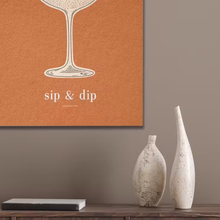 Cocktail - Oranje - Zomer - Quote PET vilt klein -sfeer6_closeup