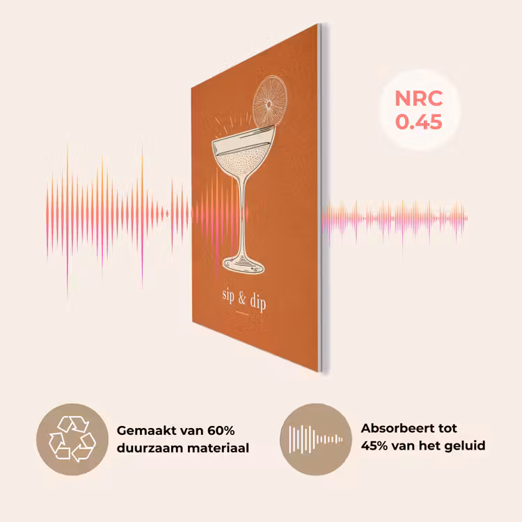 Cocktail - Oranje - Zomer - Quote PET vilt klein -USP_NL