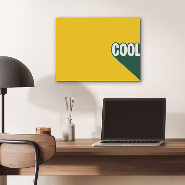 Cool - Geel - Groen PET vilt klein -sfeer5