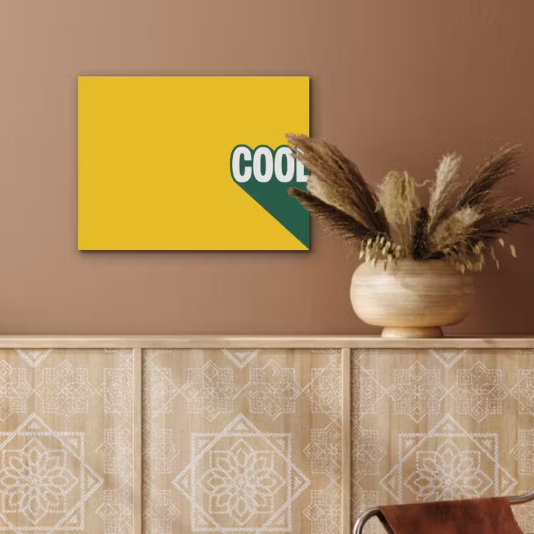 Cool - Geel - Groen PET vilt klein -sfeer4