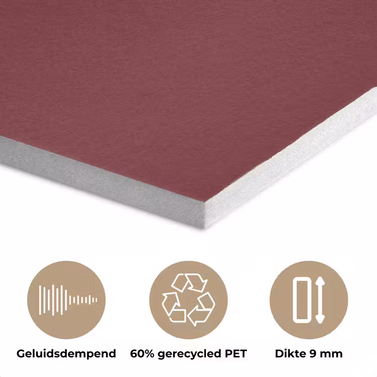 Dark - Garnet - Rood PET vilt klein 837 -closeup_NL