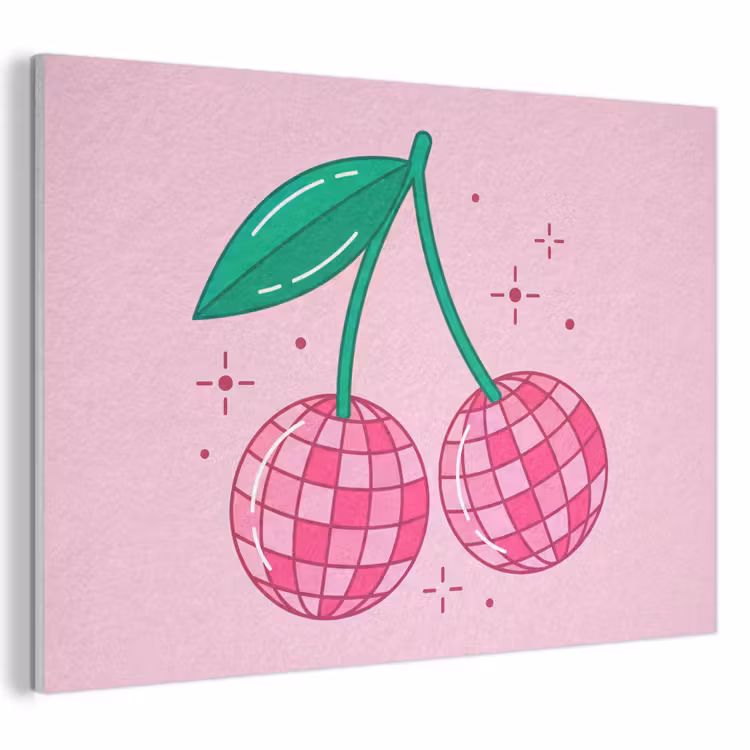 Decoratie - Disco-bal - Feest - Roze PET vilt klein -3d