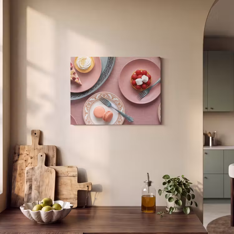 Dessert - Taart - Gebak - Zoet - Roze PET vilt klein -sfeer2