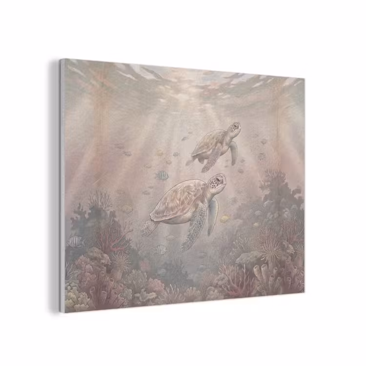 Dier - Onderwater - Oceaan - Illustratie - Zeeleven PET vilt klein -3d