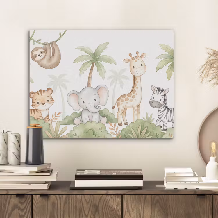 Dieren - Jungle - Pastel PET vilt klein -sfeer1