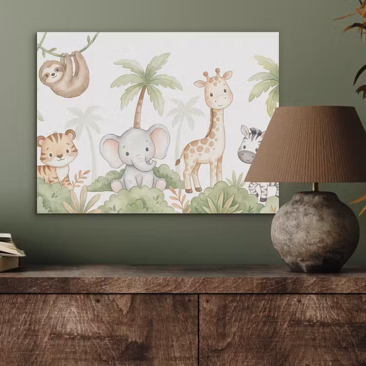 Dieren - Jungle - Pastel PET vilt klein -sfeer2