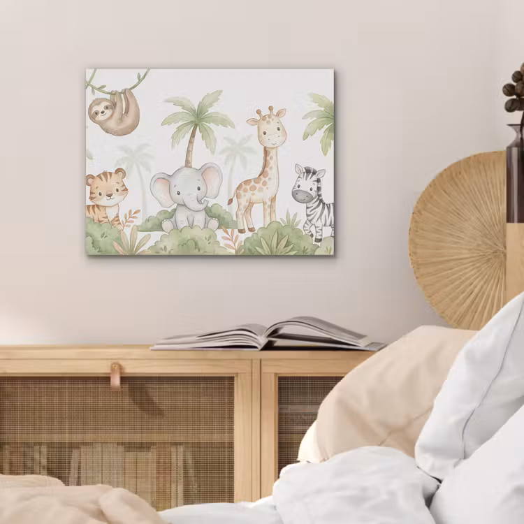 Dieren - Jungle - Pastel PET vilt klein -sfeer3