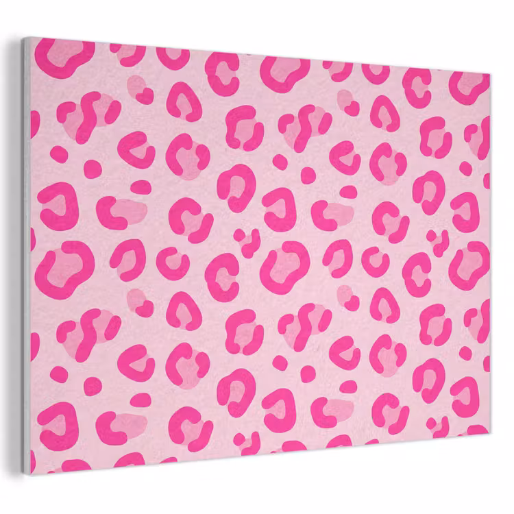 Dierenprint - Patroon - Abstract - Modern - Roze PET vilt klein -3d